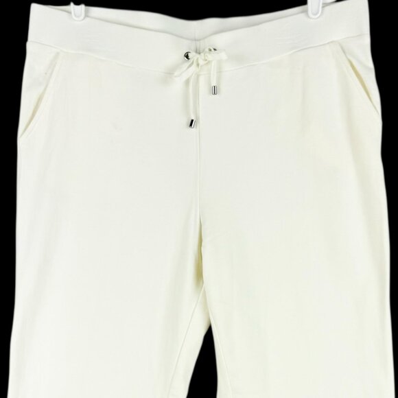 Croft & Barrow Women Straight Leg Pull-on Elastic/Drawstring Cream Pants Size L - Picture 3 of 11